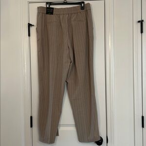 Rachel Zoe Mid-Rise Wide Leg striped dress pants XL. NWT.